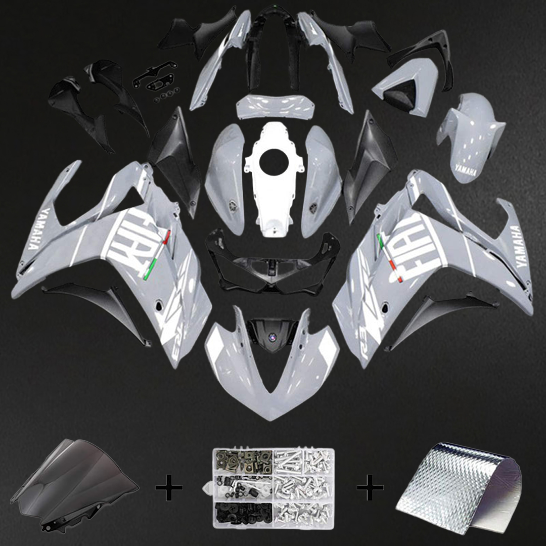 Yamaha YZF R3 (2014-2018) YZF R25 (2015-2017) Fairing Kit - Gray White ABS Bodywork