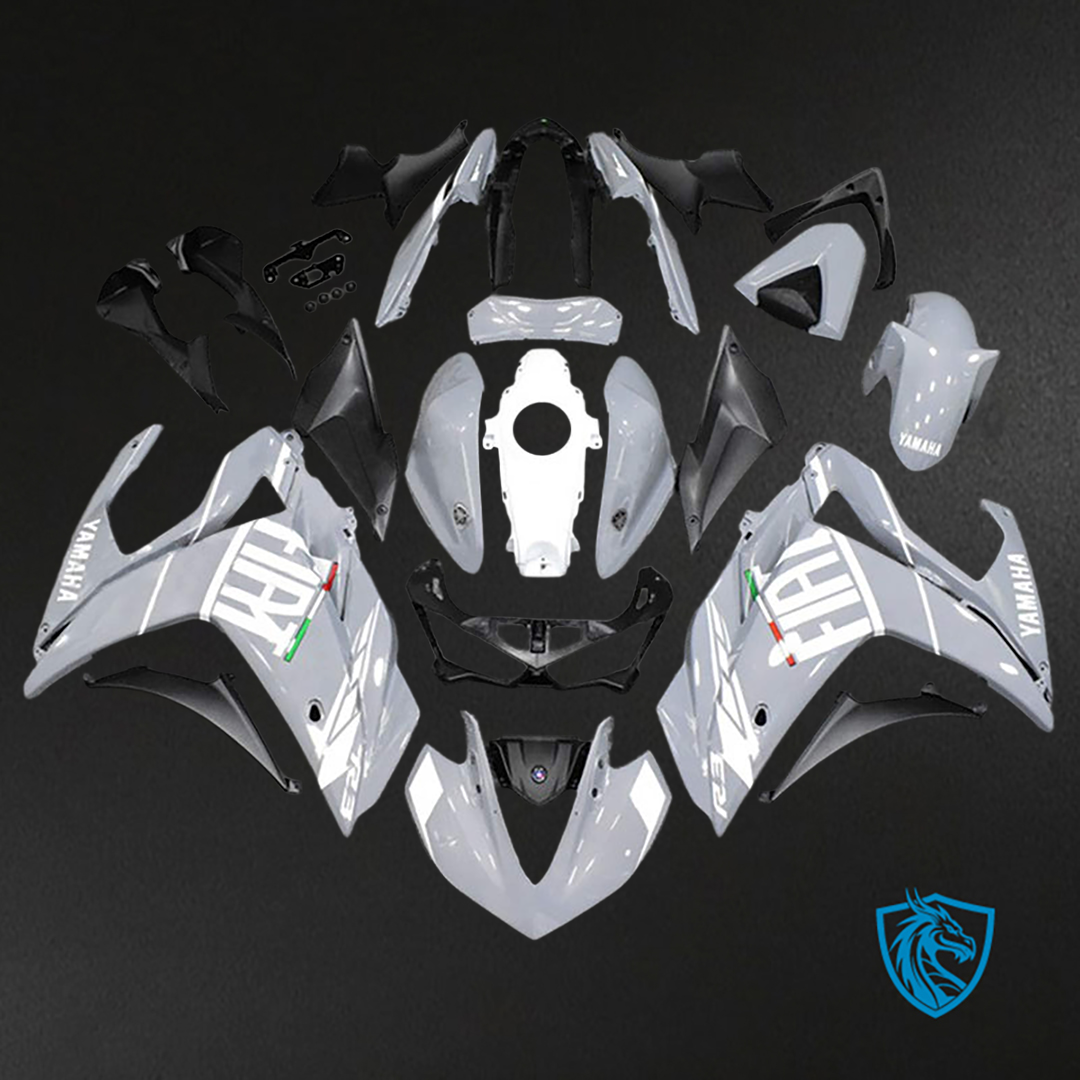 Yamaha YZF R3 (2014-2018) YZF R25 (2015-2017) Fairing Kit - Gray White ABS Bodywork