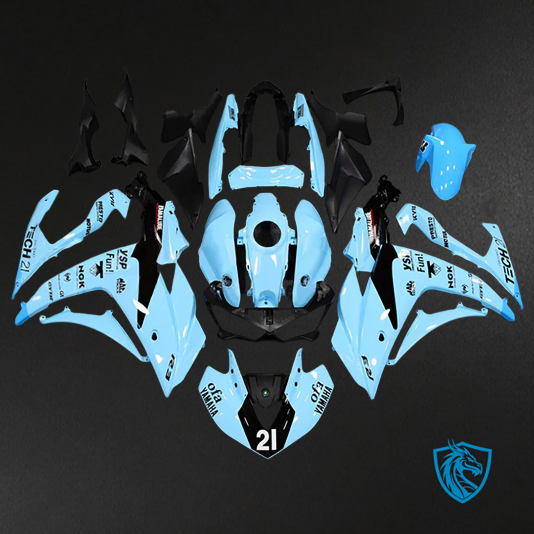 Yamaha YZF R3 (2014-2018) YZF R25 (2015-2017) Fairing Kit - Teal Blue ABS Bodywork