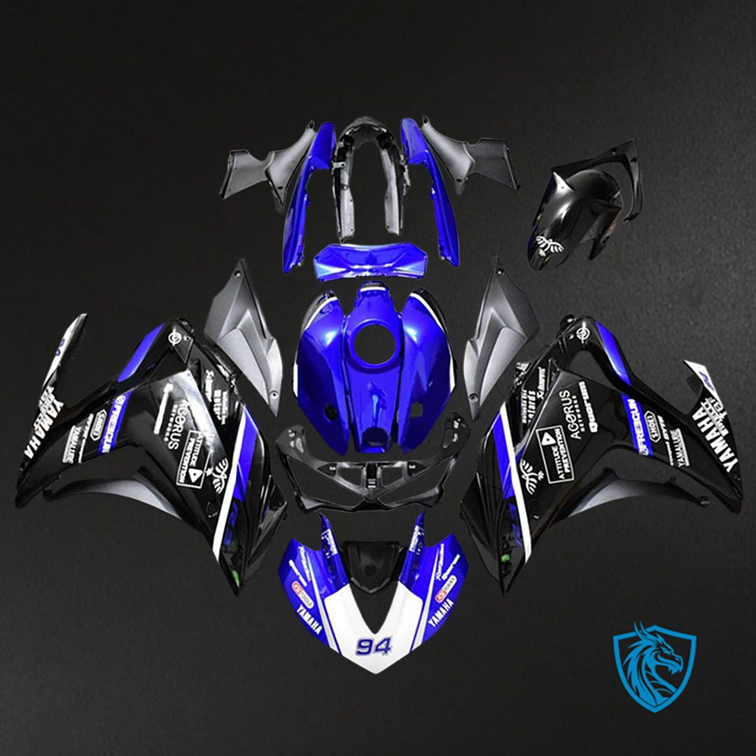 Yamaha YZF R3 (2014-2018) YZF R25 (2015-2017) Fairing Kit - Blue ABS Bodywork