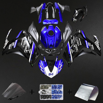 Yamaha YZF R3 (2014-2018) YZF R25 (2015-2017) Fairing Kit - Blue ABS Bodywork