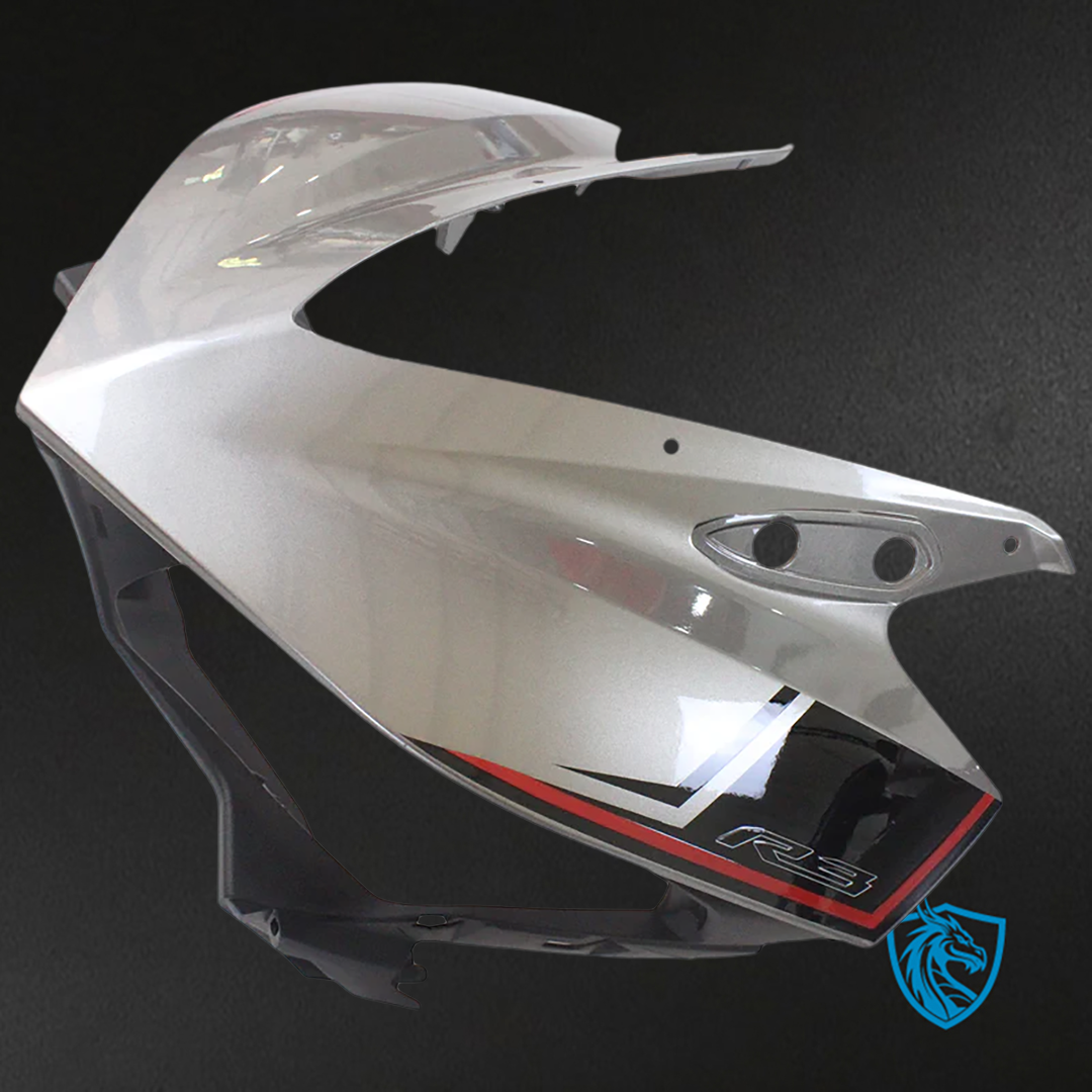 Yamaha YZF R3 (2014-2018) YZF R25 (2015-2017) Fairing Kit - Silver & Black ABS Bodywork