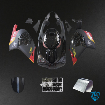 Aprilia RS 125 (2000-2005) Fairing Kit - Matte Gloss Black - ABS Bodywork