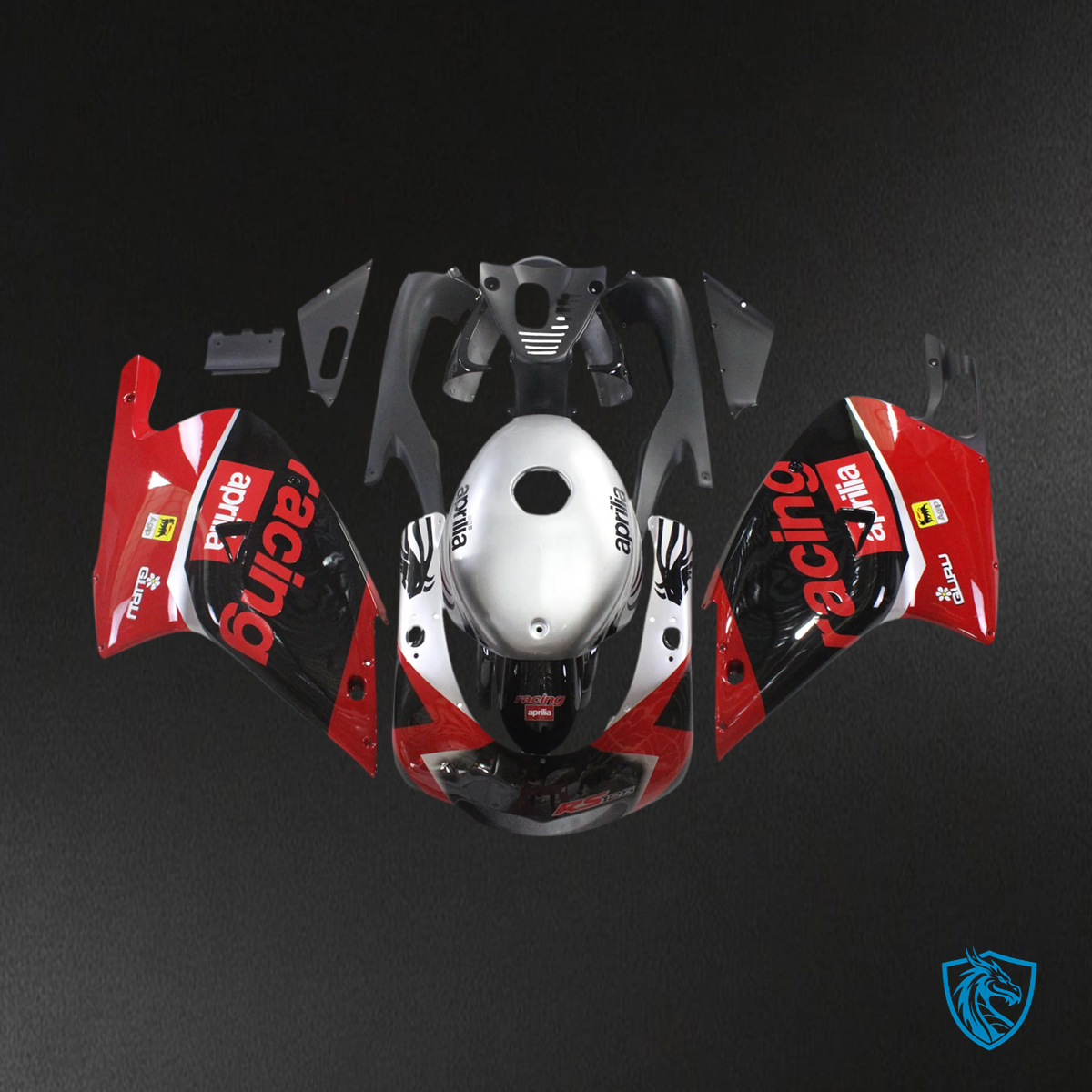 Aprilia RS 125 (2000-2005) Fairing Kit -  Red and Black - ABS Bodywork