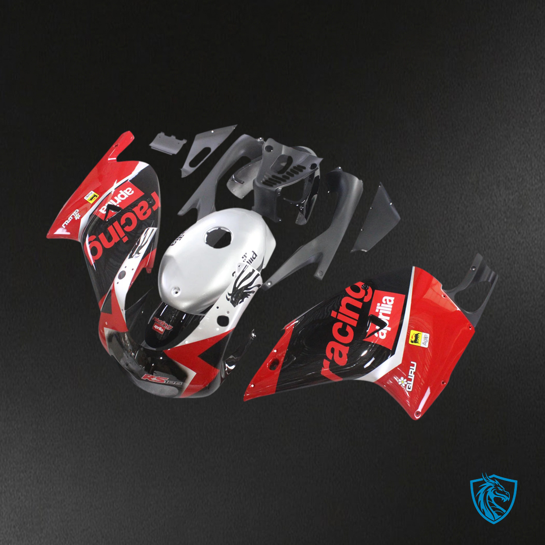 Aprilia RS 125 (2000-2005) Fairing Kit -  Red and Black - ABS Bodywork