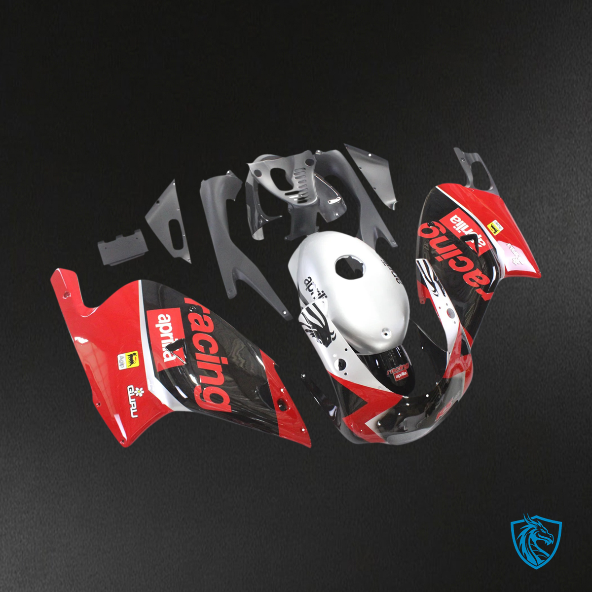 Aprilia RS 125 (2000-2005) Fairing Kit -  Red and Black - ABS Bodywork