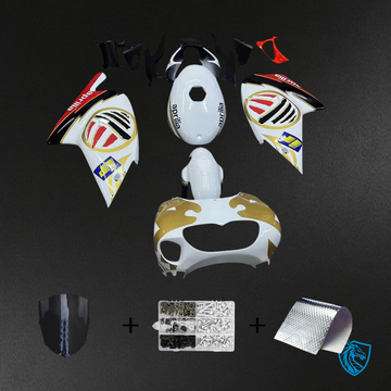 Aprilia RS 125 (2000-2005) Fairing Kit - White Gold and Red - ABS Bodywork