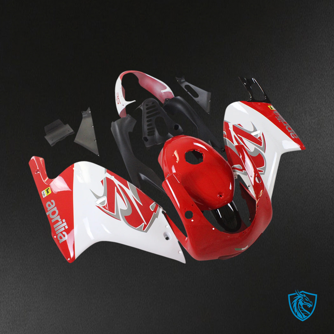 Aprilia RS125 (2000-2005) Fairing Kit - White & Red - ABS Bodywork