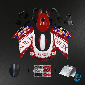 Aprilia RS 125 XEROX (2000-2005) Fairing Kit- White & Red - ABS Bodywork