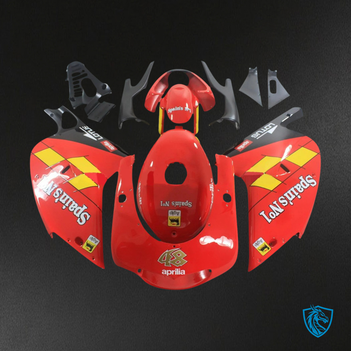 Aprilia RS125 (2000-2005) Fairing Kit - Yellow & Red - ABS Bodywork