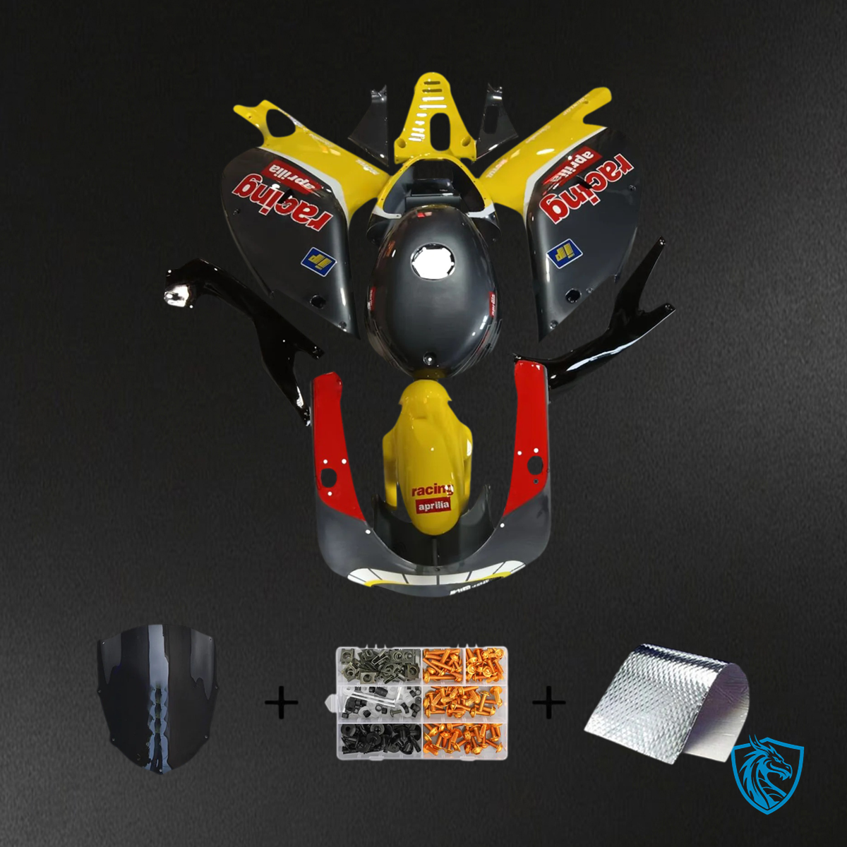 Aprilia RS125 (2000-2005) Fairing Kit - Yellow & Red - ABS  Bodywork