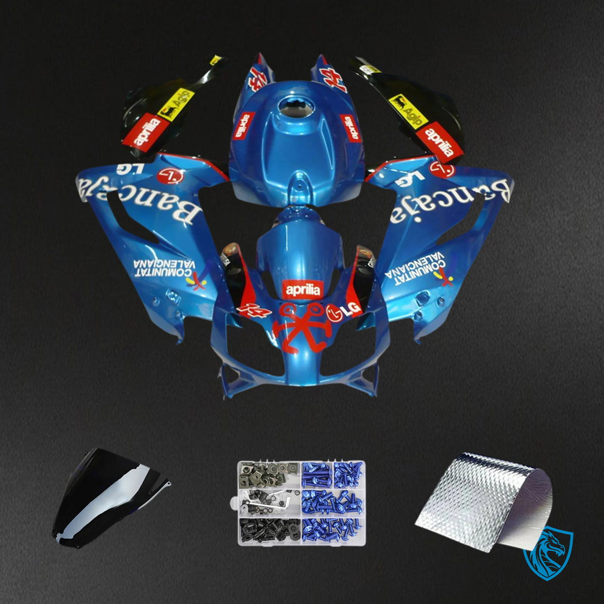 Aprilia RS 125 (2006-2011) Fairing Kit - Bancaja Blue - ABS Bodywork