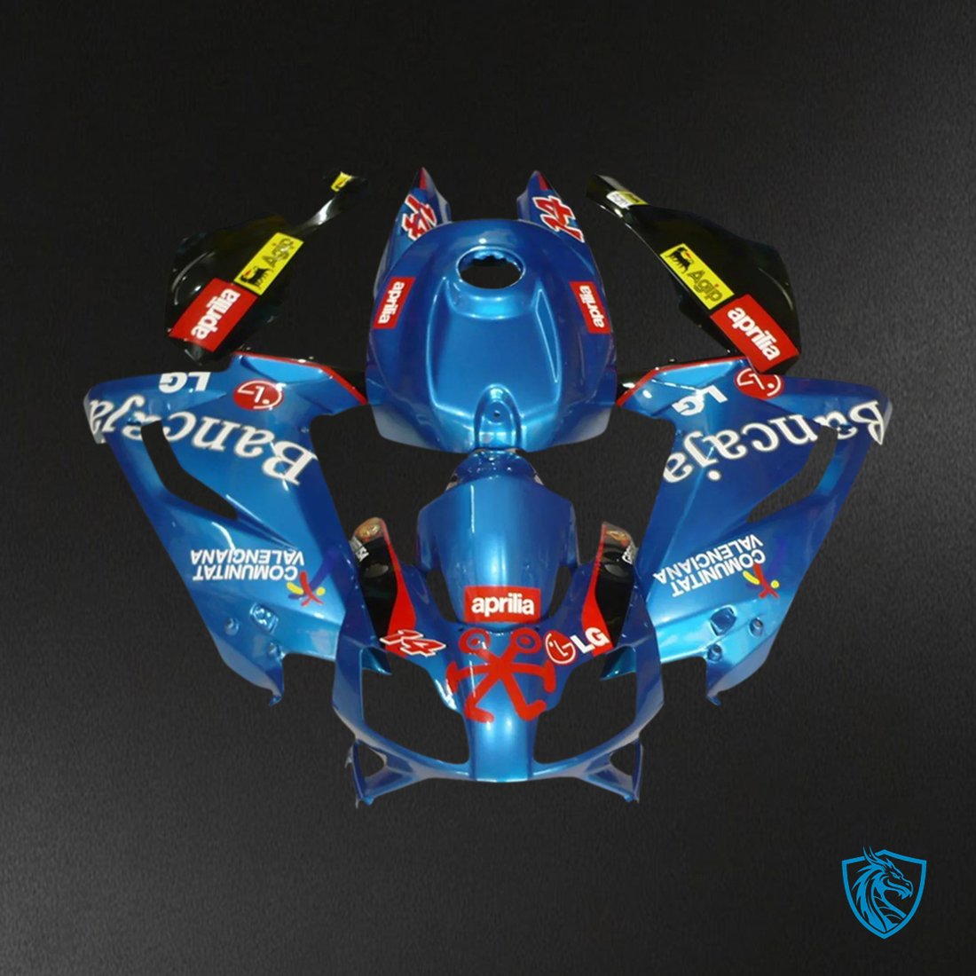 Aprilia RS 125 (2006-2011) Fairing Kit - Bancaja Blue - ABS Bodywork