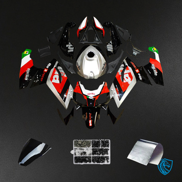 Aprilia RS125 (2006-2011)  Fairing Kit - Black Silver and Red - ABS  Bodywork