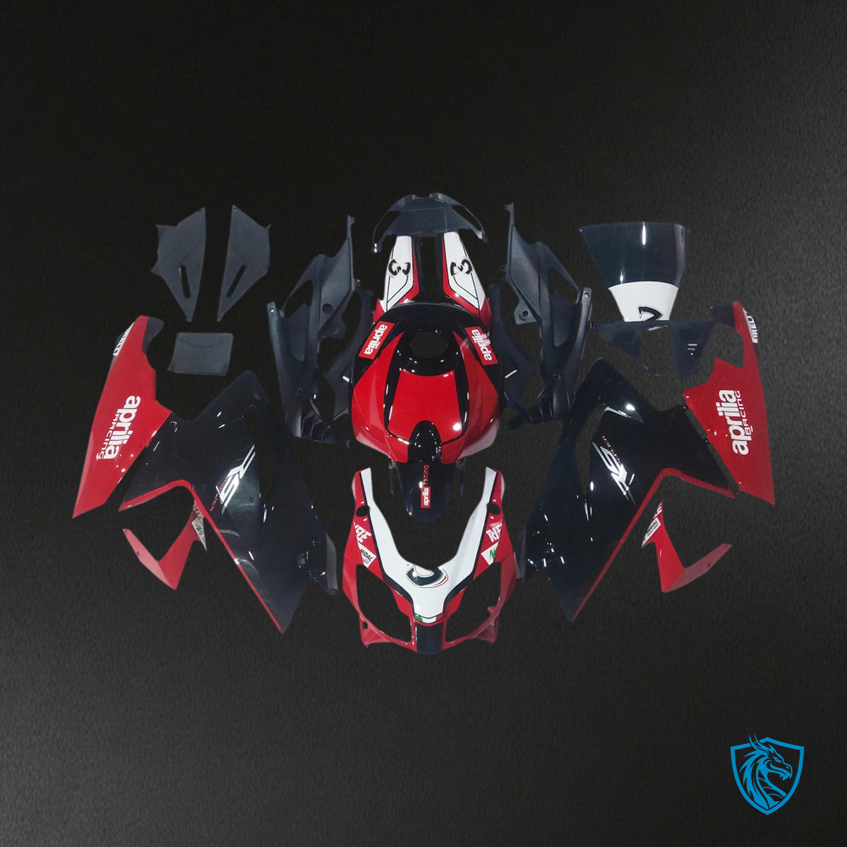 Aprilia RS125 (2006-2011) Fairing Kit - Black & Red - ABS Bodywork