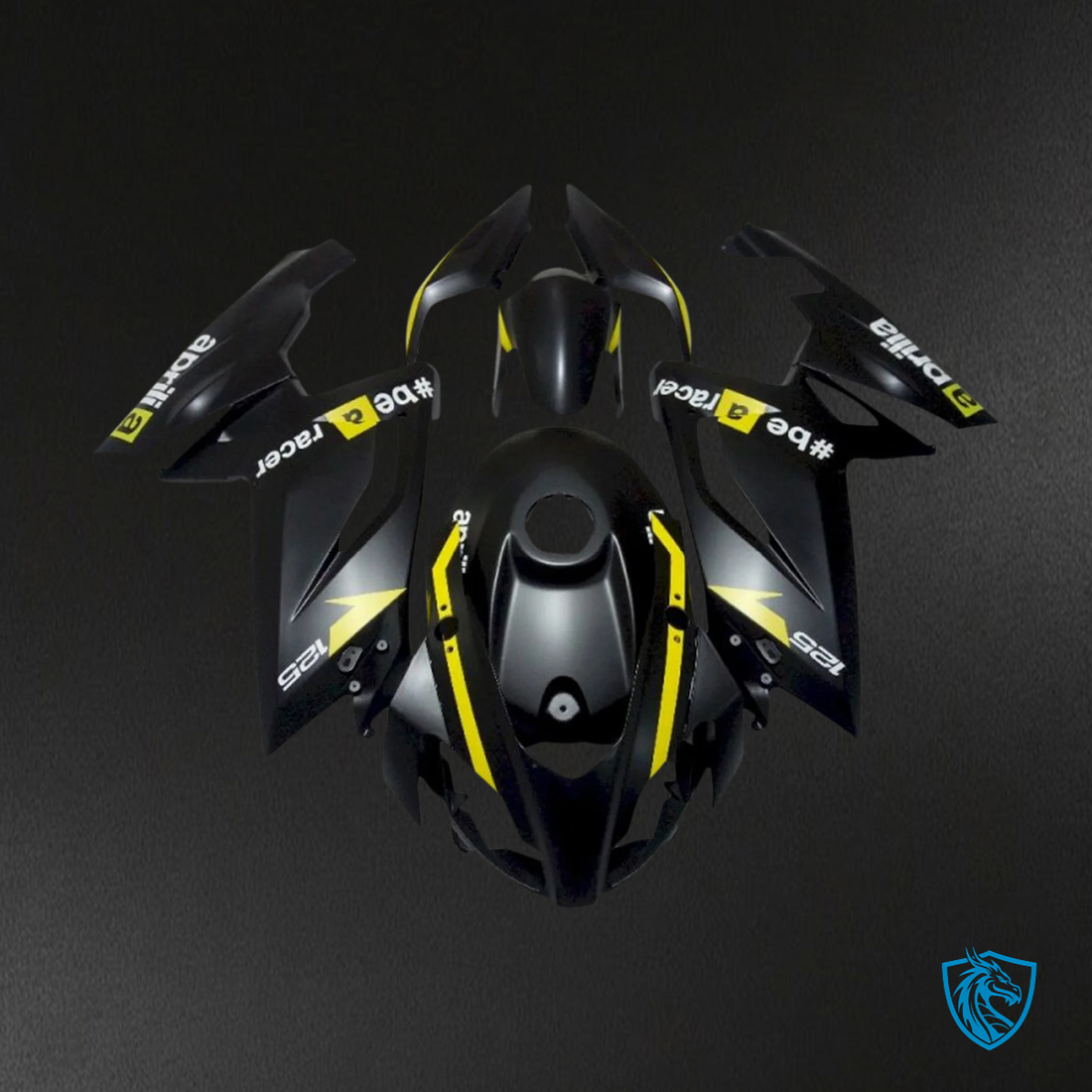 Aprilia RS125 (2006-2011) Fairing Kit - Black & Yellow - ABS  Bodywork