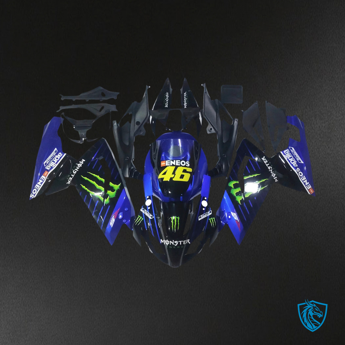 Aprilia RS125 (2006-2011) Fairing Kit - Blue & Black - ABS  Bodywork