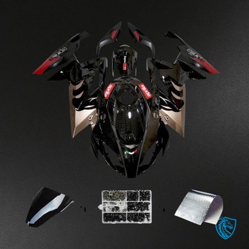 Aprilia RS125 (2006-2011) Fairing Kit - Gloss Black & Red - ABS Bodywork