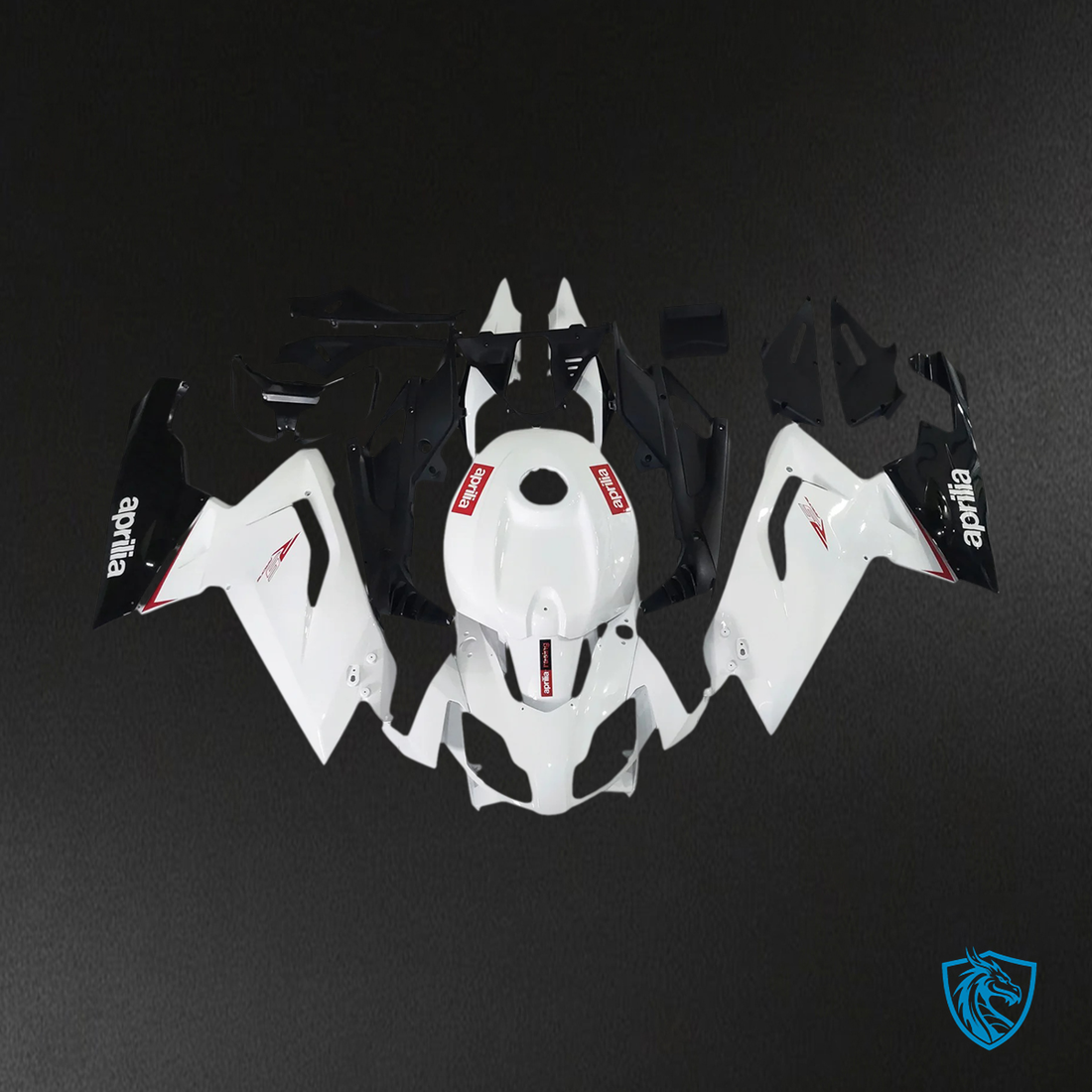 Aprilia RS125 (2006-2011) Fairing Kit - Glossy Black and Red - ABS Bodywork