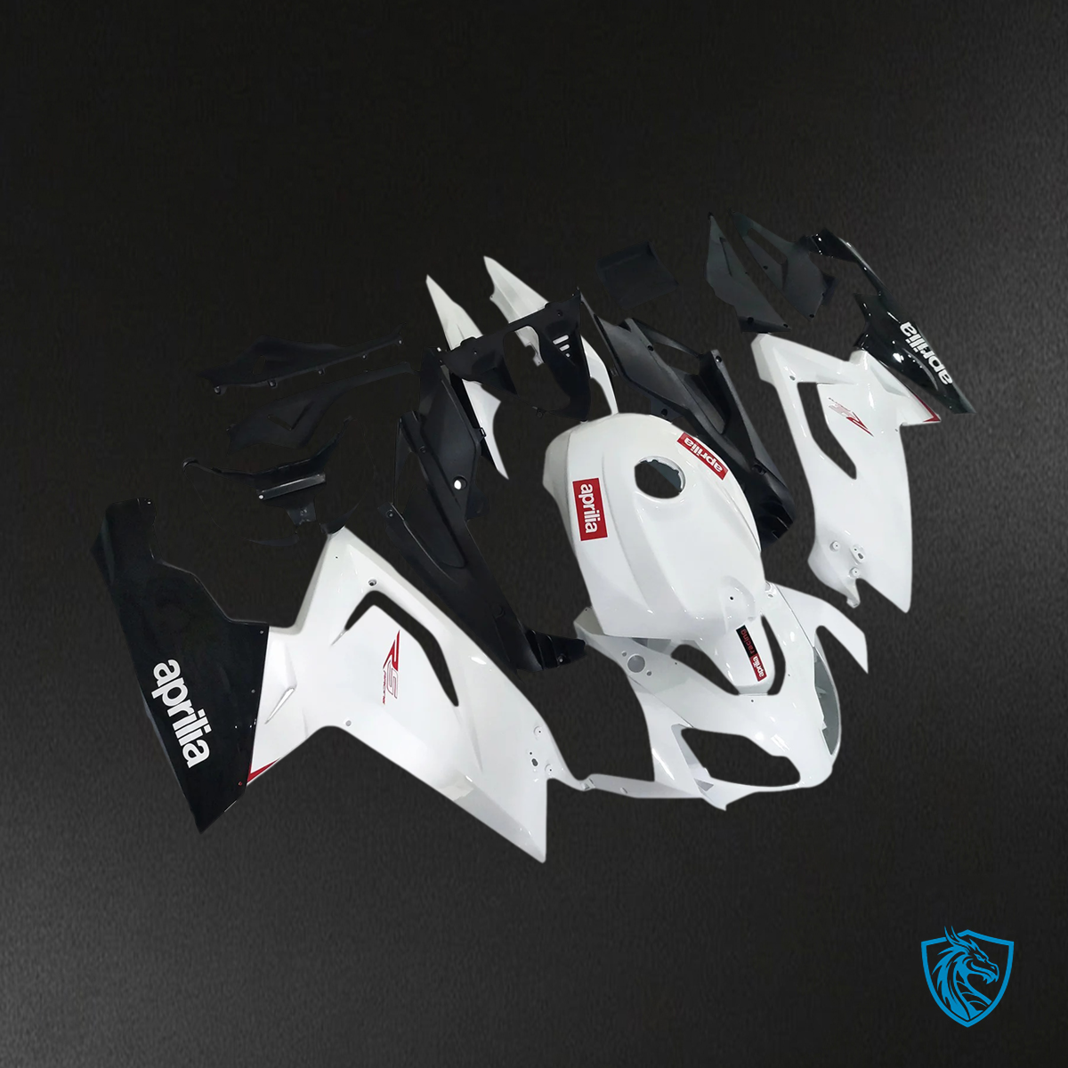 Aprilia RS125 (2006-2011) Fairing Kit - Glossy Black and Red - ABS Bodywork