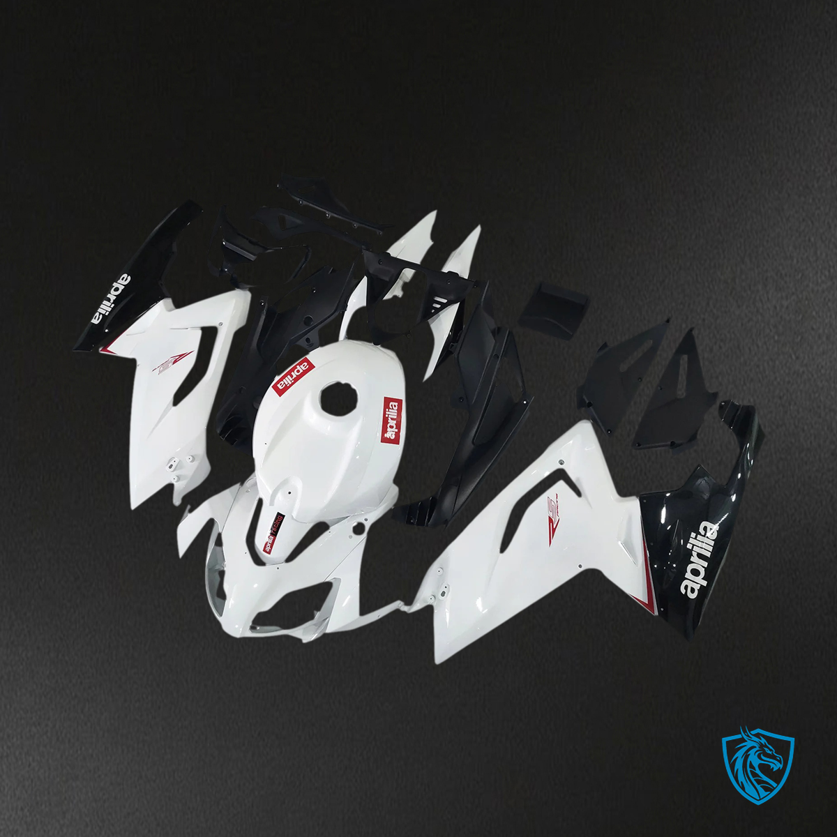 Aprilia RS125 (2006-2011) Fairing Kit - Glossy Black and Red - ABS Bodywork