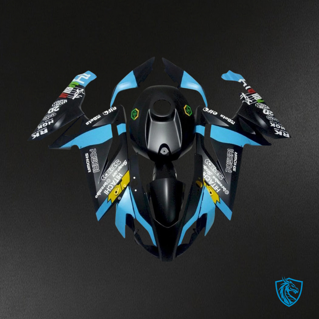 Aprilia RS125 (2006-2011) Fairing Kit - Light Blue & Black - ABS Bodywork