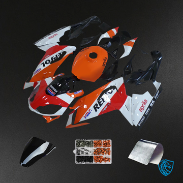 Aprilia RS125 (2006-2011) Fairing Kit - Orange and White -  ABS Bodywork