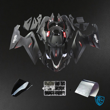 Aprilia RS125 (2006-2011) Fairing Kit - Plain Black -  ABS Bodywork