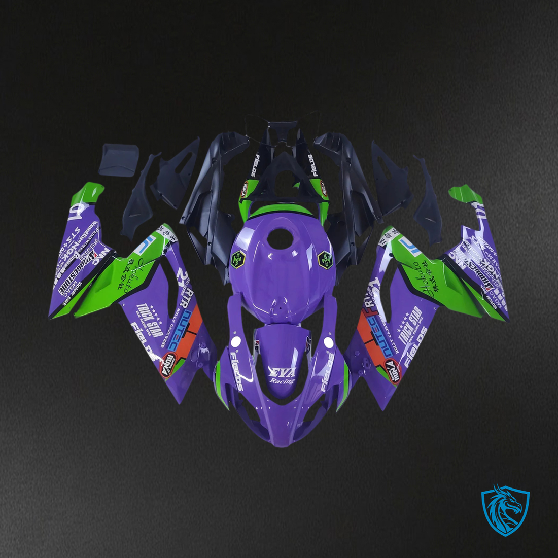 Aprilia RS125 (2006-2011) Fairing Kit - Purple & Green - ABS Bodywork