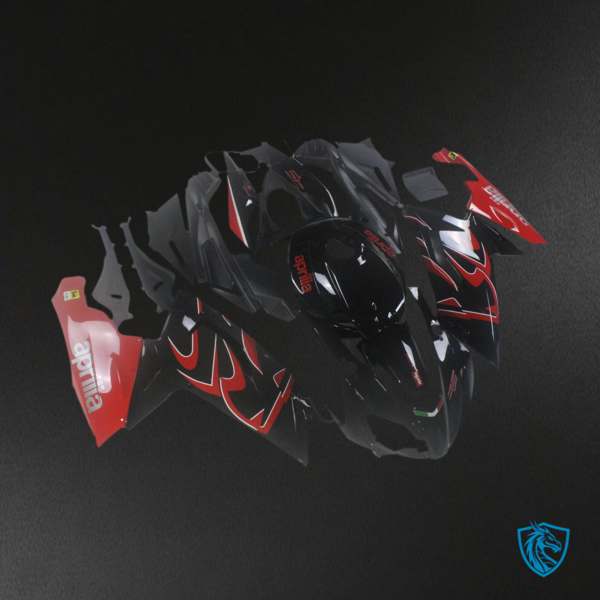 Aprilia RS 125 (2006-2011) Fairing Kit - Red and Black - ABS Bodywork