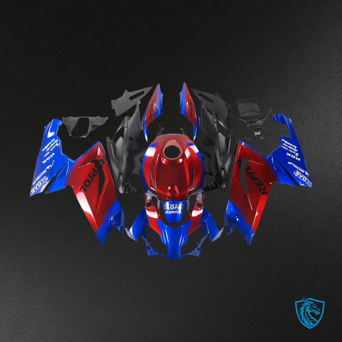 Aprilia RS 125 (2006-2011) Fairing Kit - Red and Blue - ABS  Bodywork