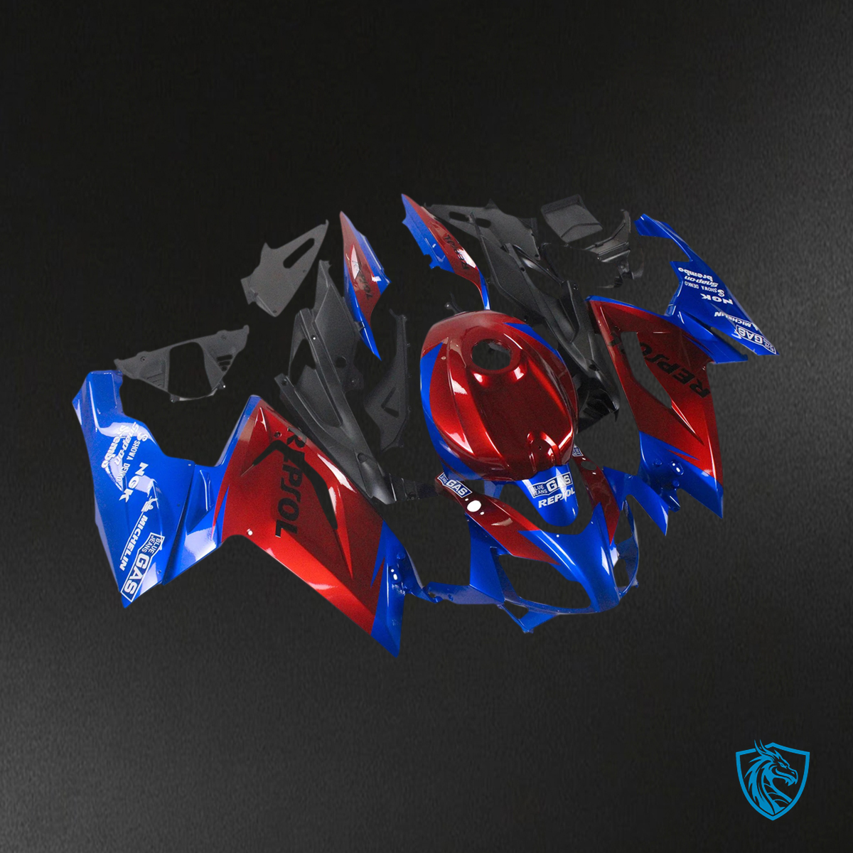 Aprilia RS 125 (2006-2011) Fairing Kit - Red and Blue - ABS  Bodywork