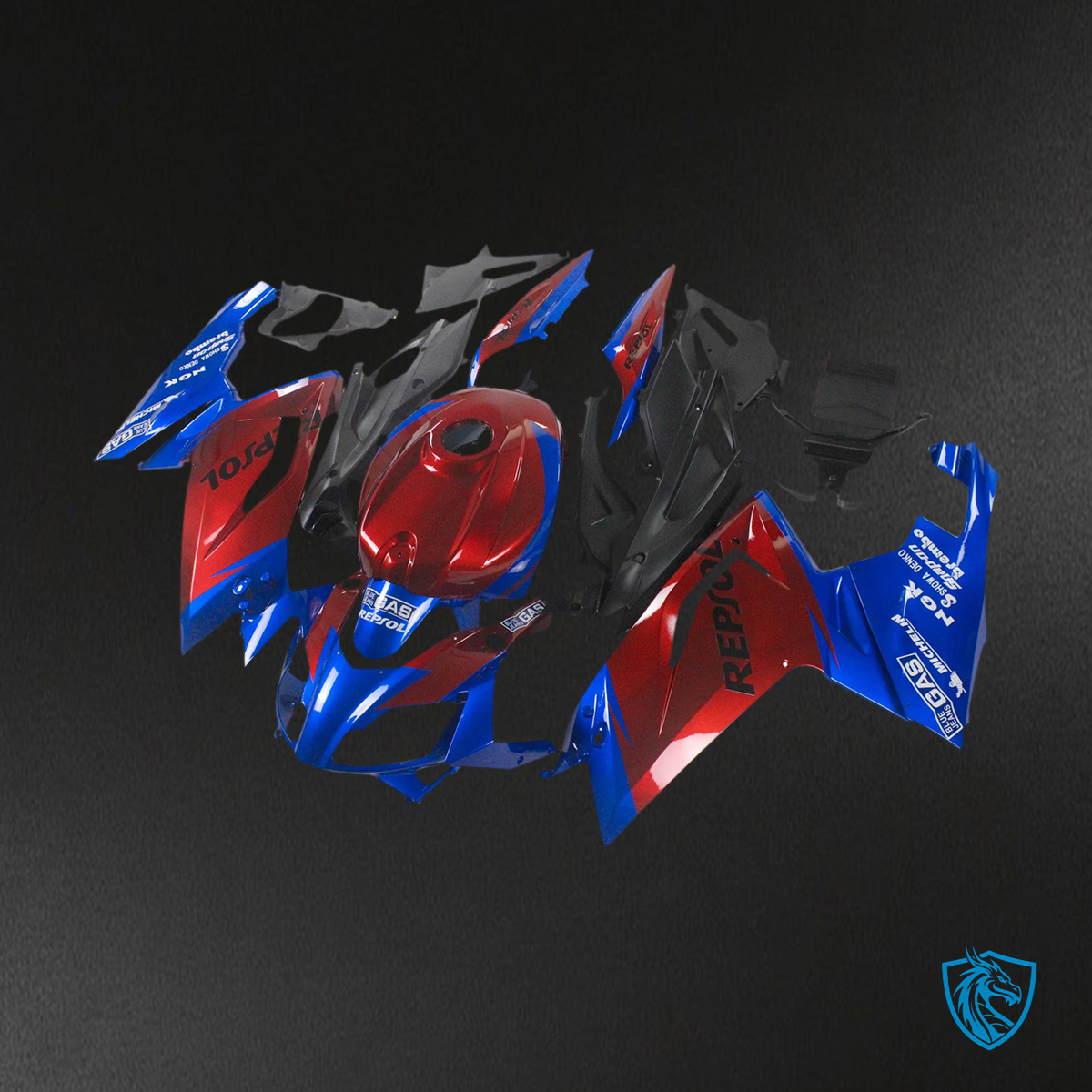 Aprilia RS 125 (2006-2011) Fairing Kit - Red and Blue - ABS  Bodywork