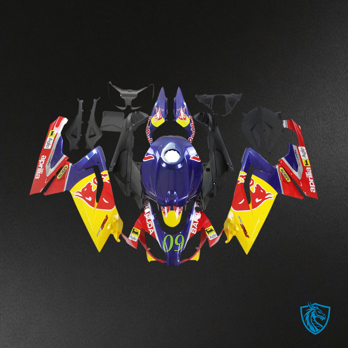 Aprilia RS125 (2006-2011) Fairing Kit - Blue Yellow and Red - ABS Bodywork