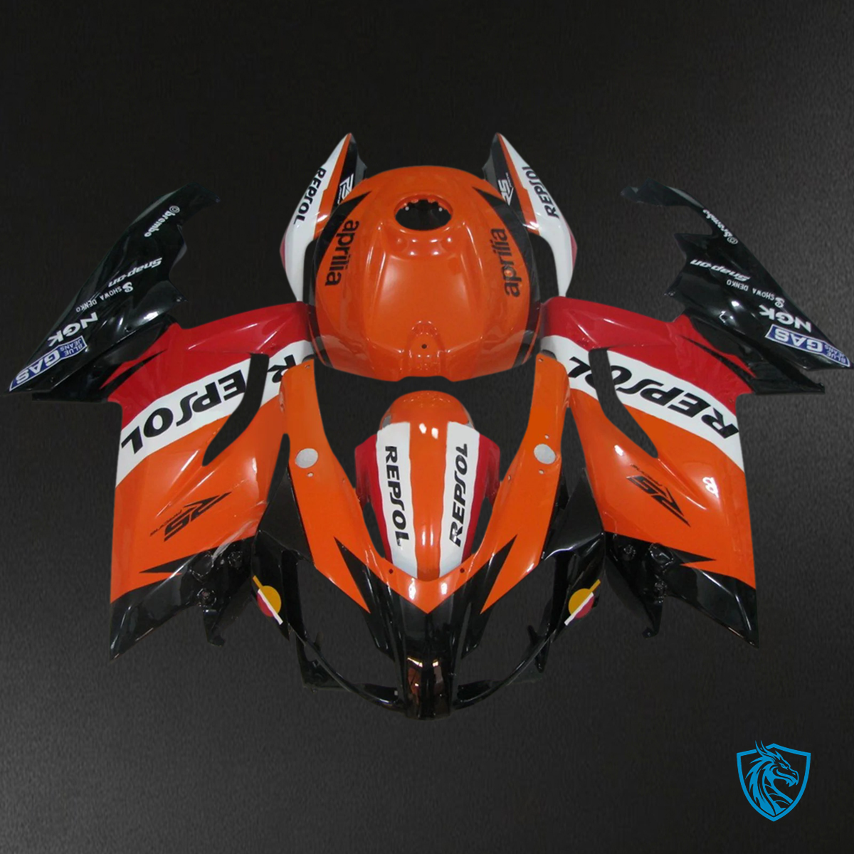 Aprilia RS125 (2006-2011) Fairing Kit - Red and Orange - ABS Bodywork