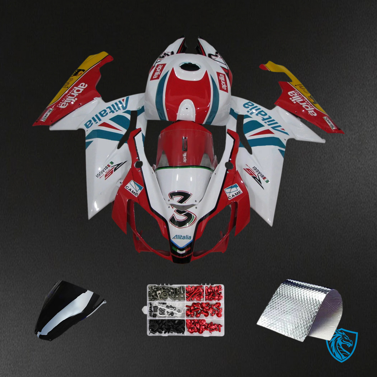 Aprilia RS 125 (2006-2011) Fairing Kit - Red and White  - ABS  Bodywork