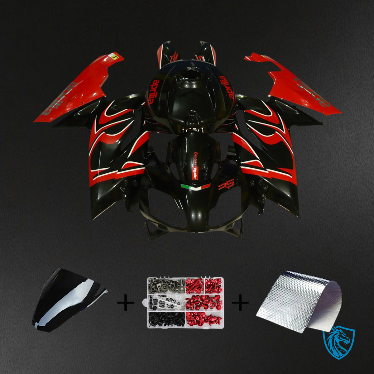 Aprilia RS125 (2006-2011) Fairing Kit - Red & Black - ABS Bodywork