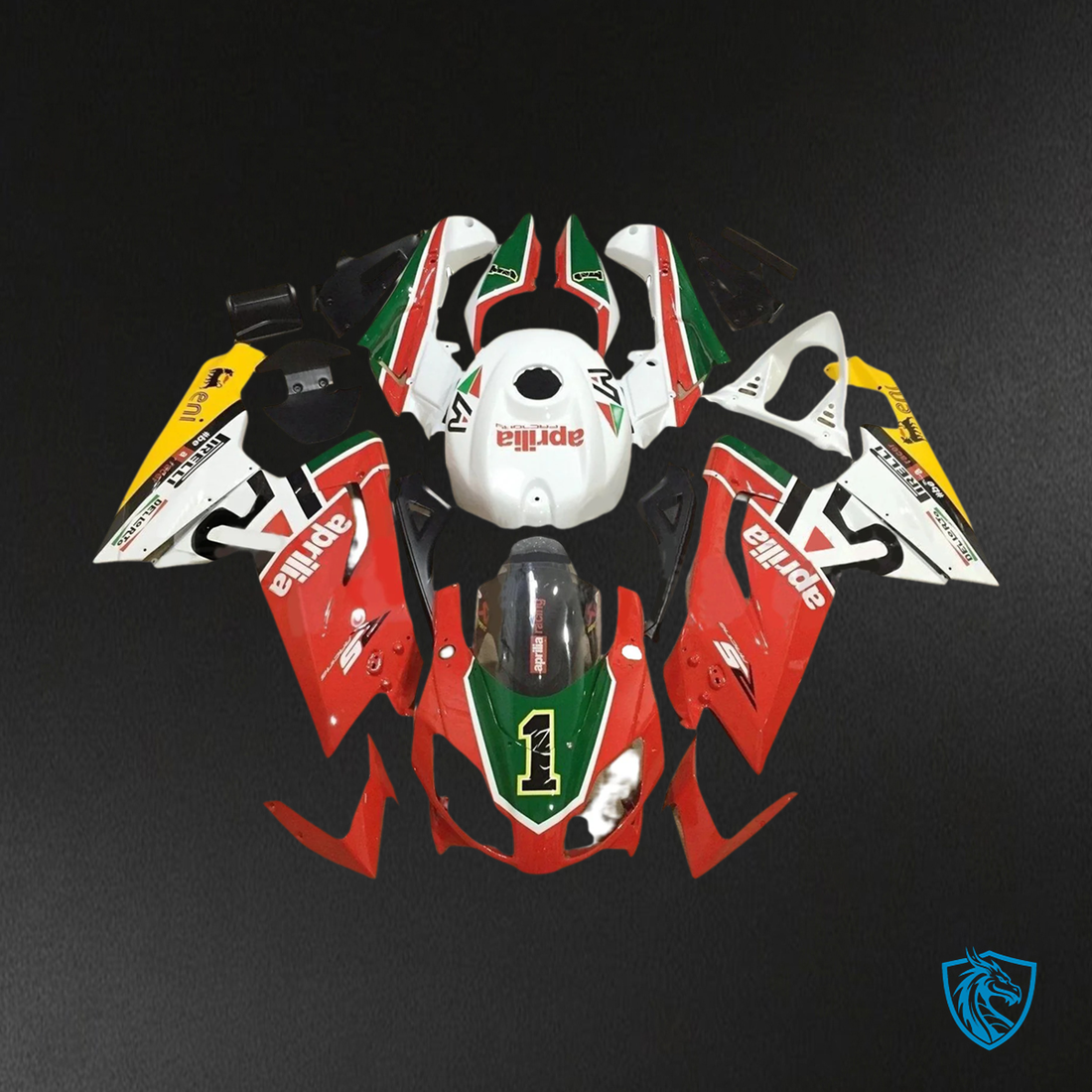 Aprilia RS125 (2006-2011) Fairing Kit - Red & Green - ABS Bodywork