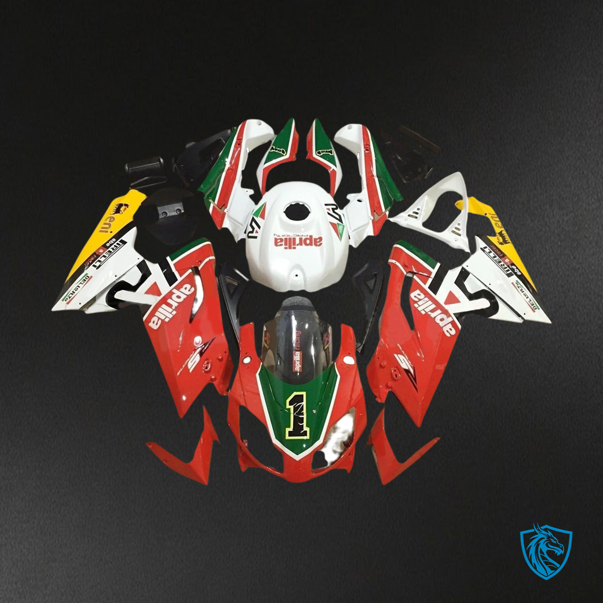 Aprilia RS125 (2006-2011) Fairing Kit - Red & Green - ABS Bodywork