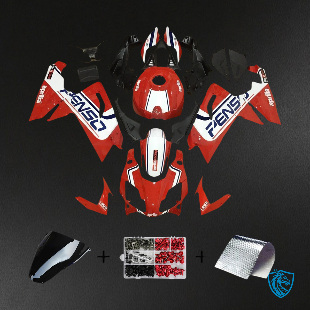 Aprilia RS125 (2006-2011) Fairing Kit - Red & White - ABS Bodywork