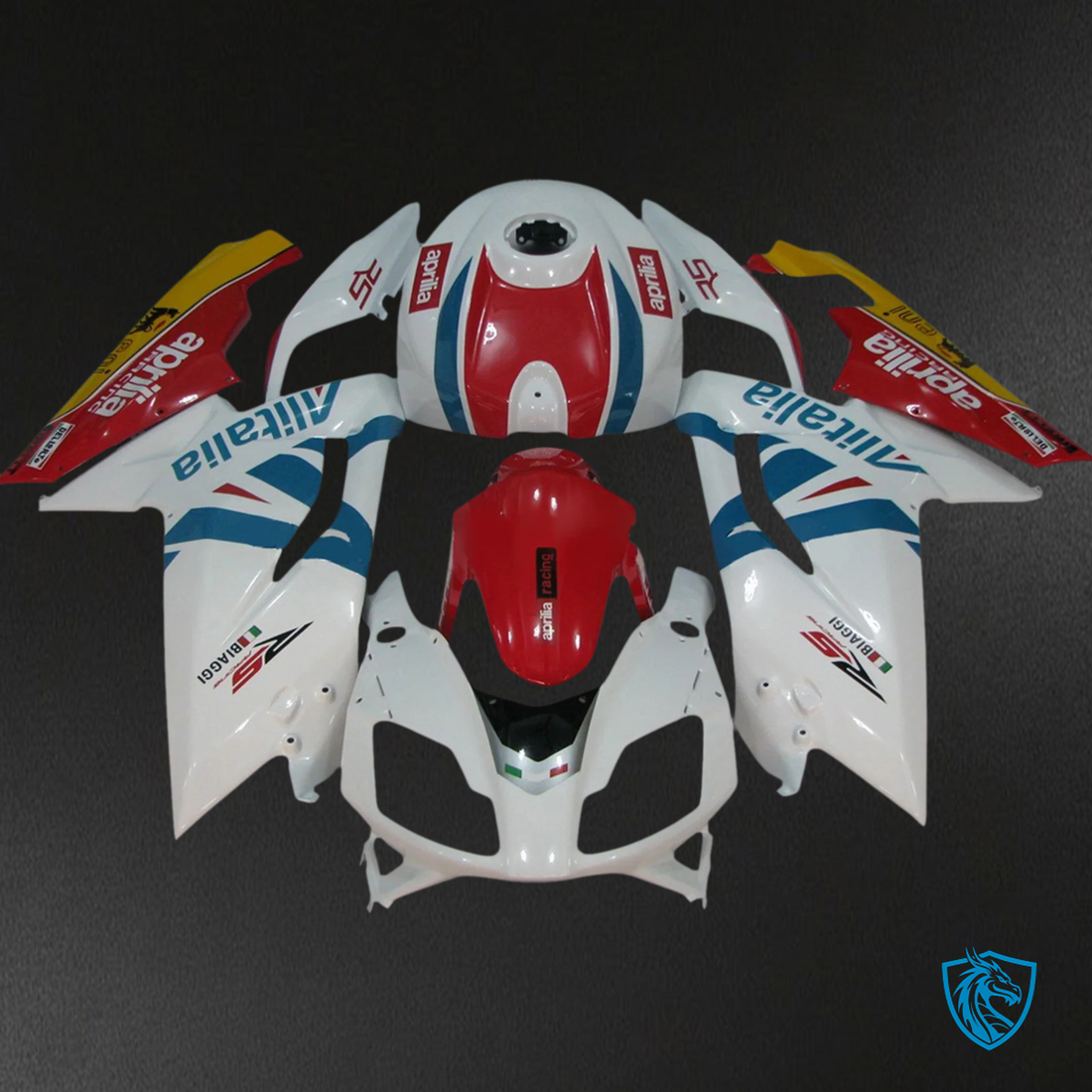 Aprilia RS125 (2006-2011) Fairing Kit - Red & White Style3 - ABS Bodywork