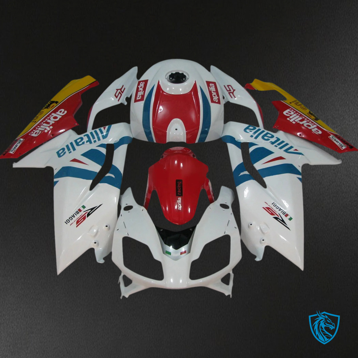 Aprilia RS125 (2006-2011) Fairing Kit - Red & White Style3 - ABS Bodywork