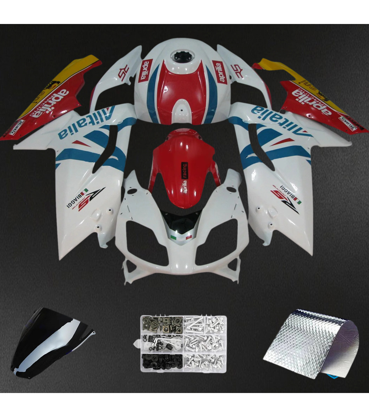 Aprilia RS125 (2006-2011) Fairing Kit - Red & White Style3 - ABS Bodywork