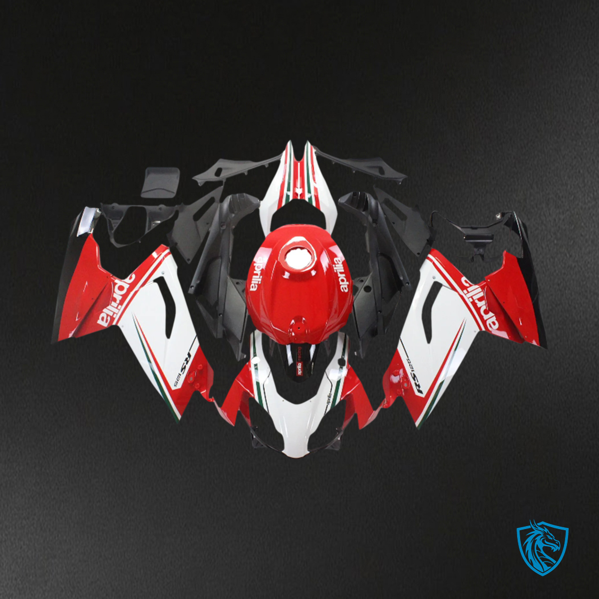 Aprilia RS125 (2006-2011) Fairing Kit -  Red & White Style5 - ABS Bodywork