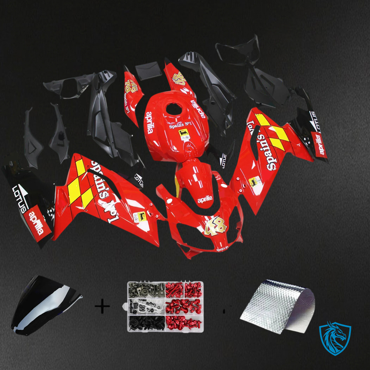 Aprilia RS125 (2006-2011) Fairing Kit - Red & Yellow - ABS Bodywork