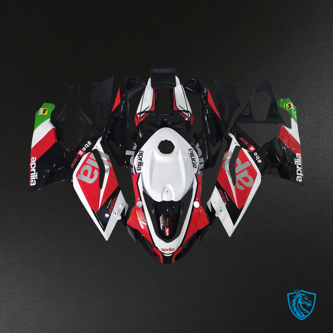 Aprilia RS125 (2006-2011) Fairing Kit -  White Black and Red - ABS Bodywork