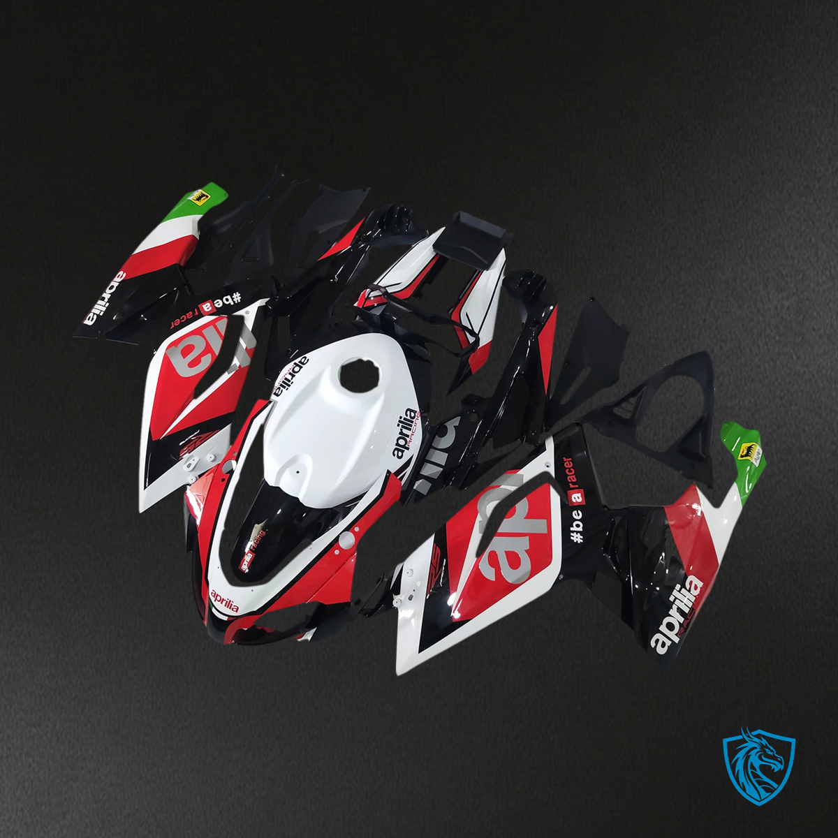 Aprilia RS125 (2006-2011) Fairing Kit -  White Black and Red - ABS Bodywork