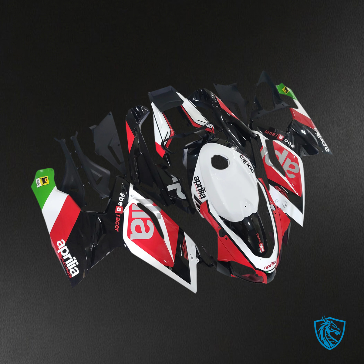 Aprilia RS125 (2006-2011) Fairing Kit -  White Black and Red - ABS Bodywork
