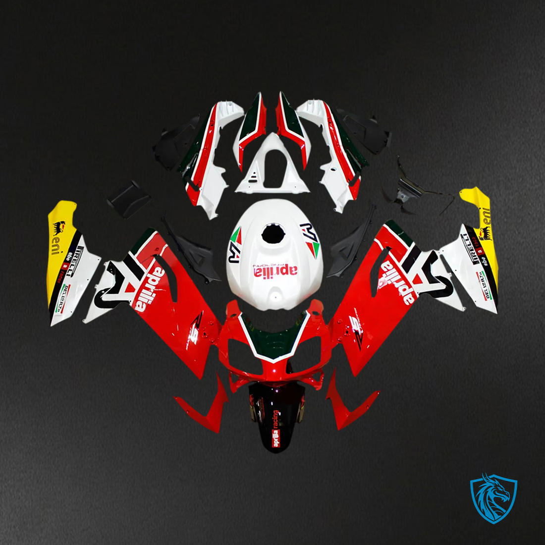 Aprilia RS125 (2006-2011) Fairing Kit - White and Red  - ABS Bodywork