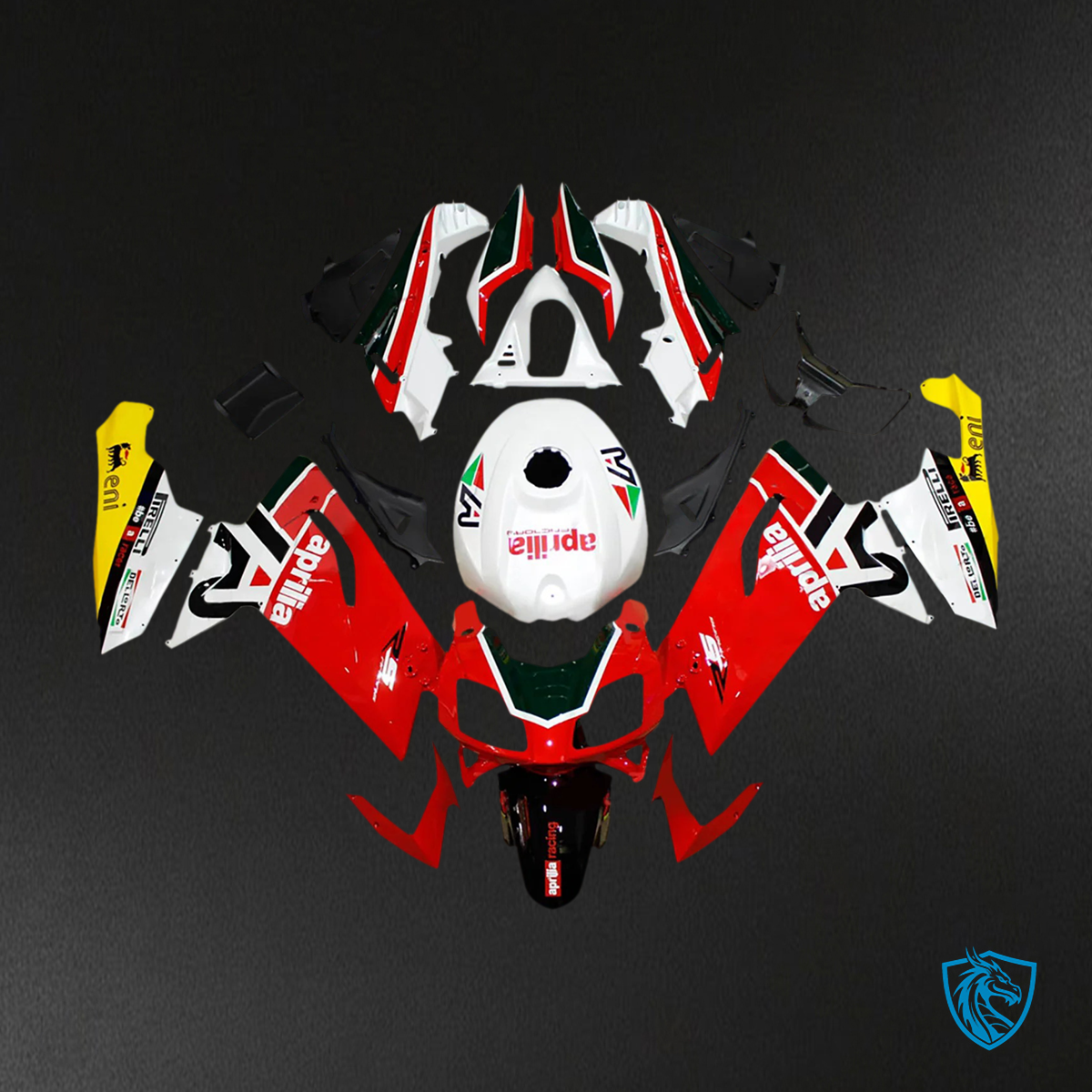 Aprilia RS125 (2006-2011) Fairing Kit - White and Red  - ABS Bodywork